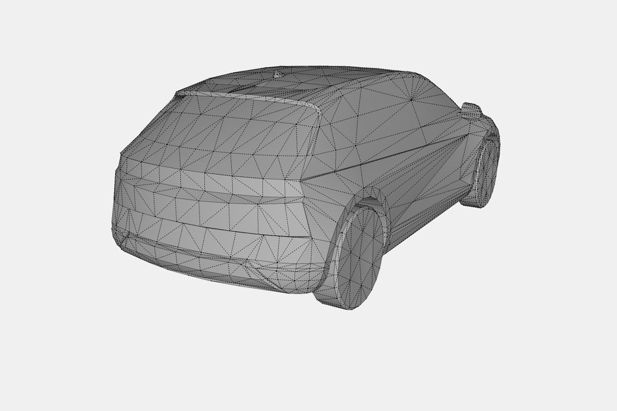 Hyundai Ioniq 5 2022 Low-poly 3D model_19
