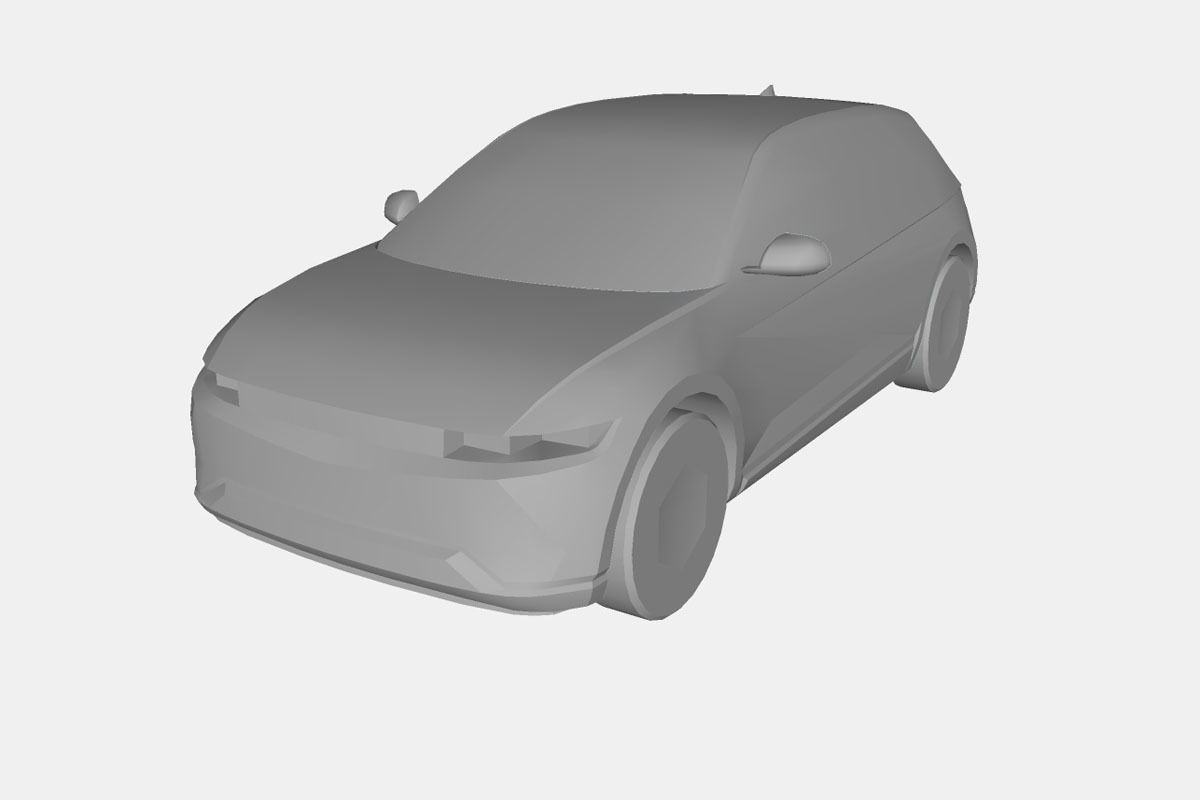 Hyundai Ioniq 5 2022 Low-poly 3D model_20