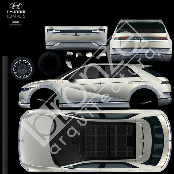 Hyundai Ioniq 5 2022 Low-poly 3D model_22