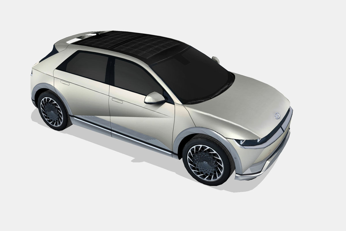Hyundai Ioniq 5 2022 Low-poly 3D model_14