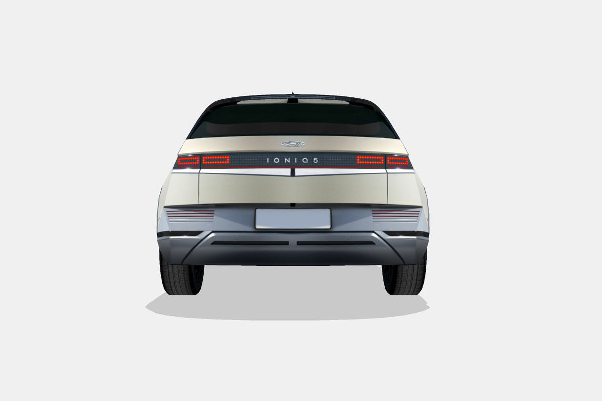 Hyundai Ioniq 5 2022 Low-poly 3D model_8