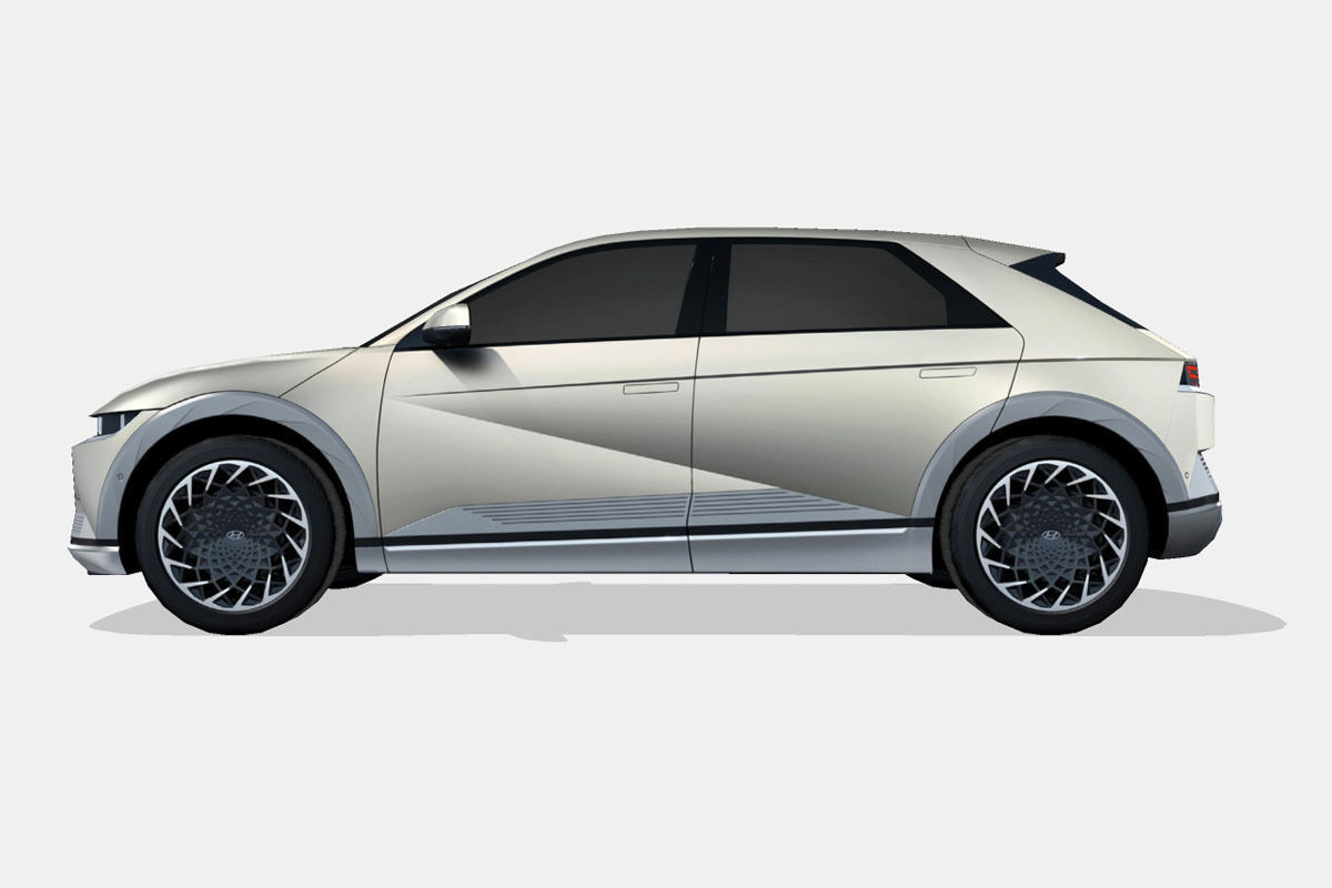 Hyundai Ioniq 5 2022 Low-poly 3D model_6