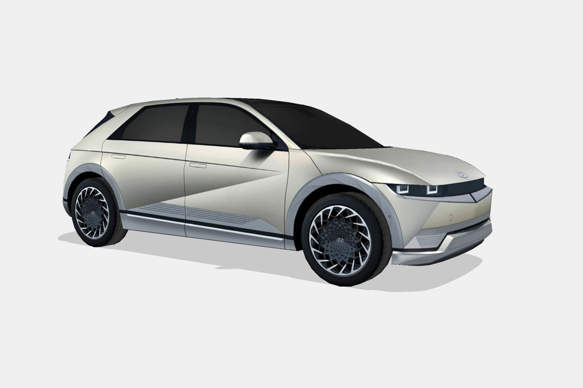 Hyundai Ioniq 5 2022 Low-poly 3D model_15