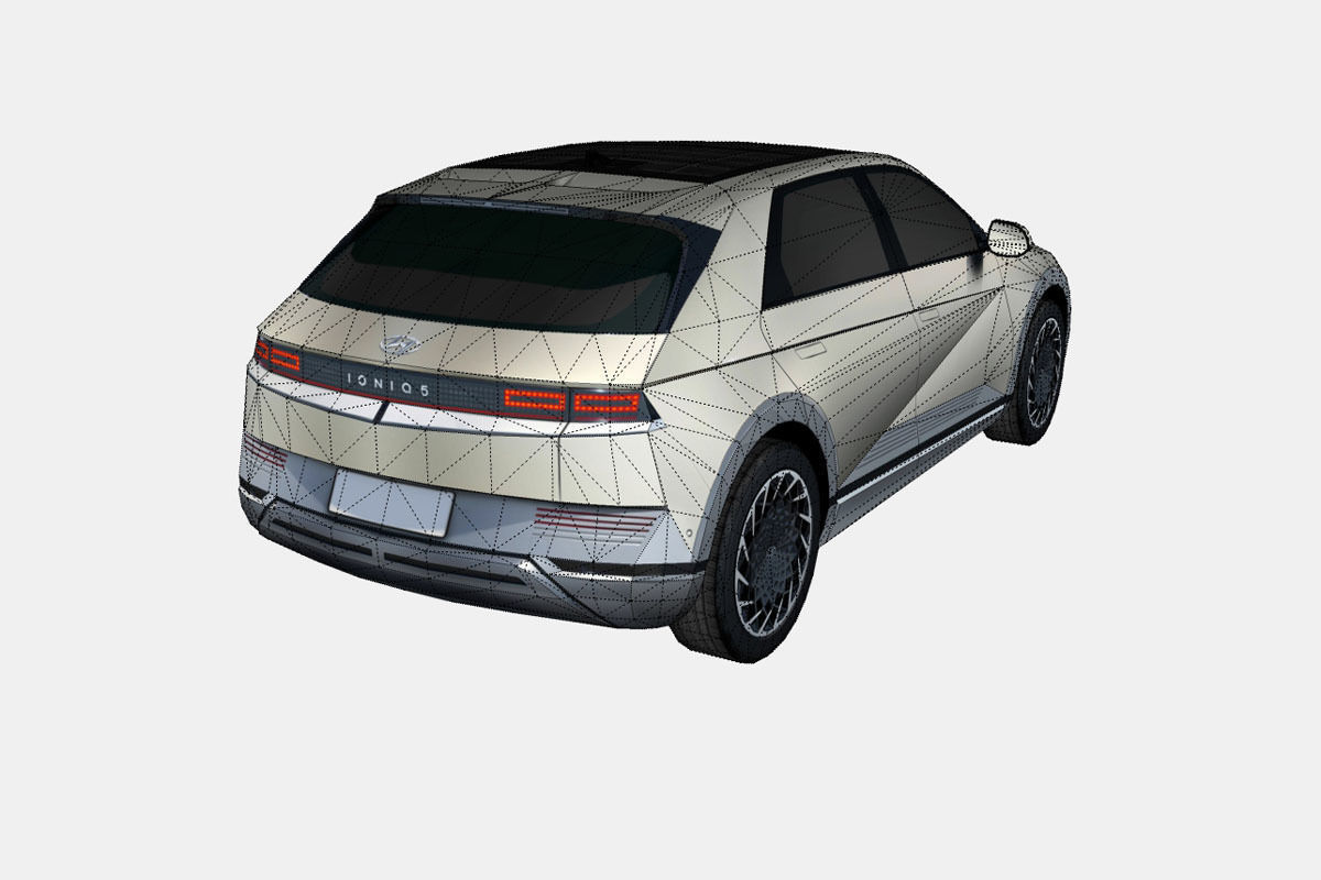 Hyundai Ioniq 5 2022 Low-poly 3D model_17