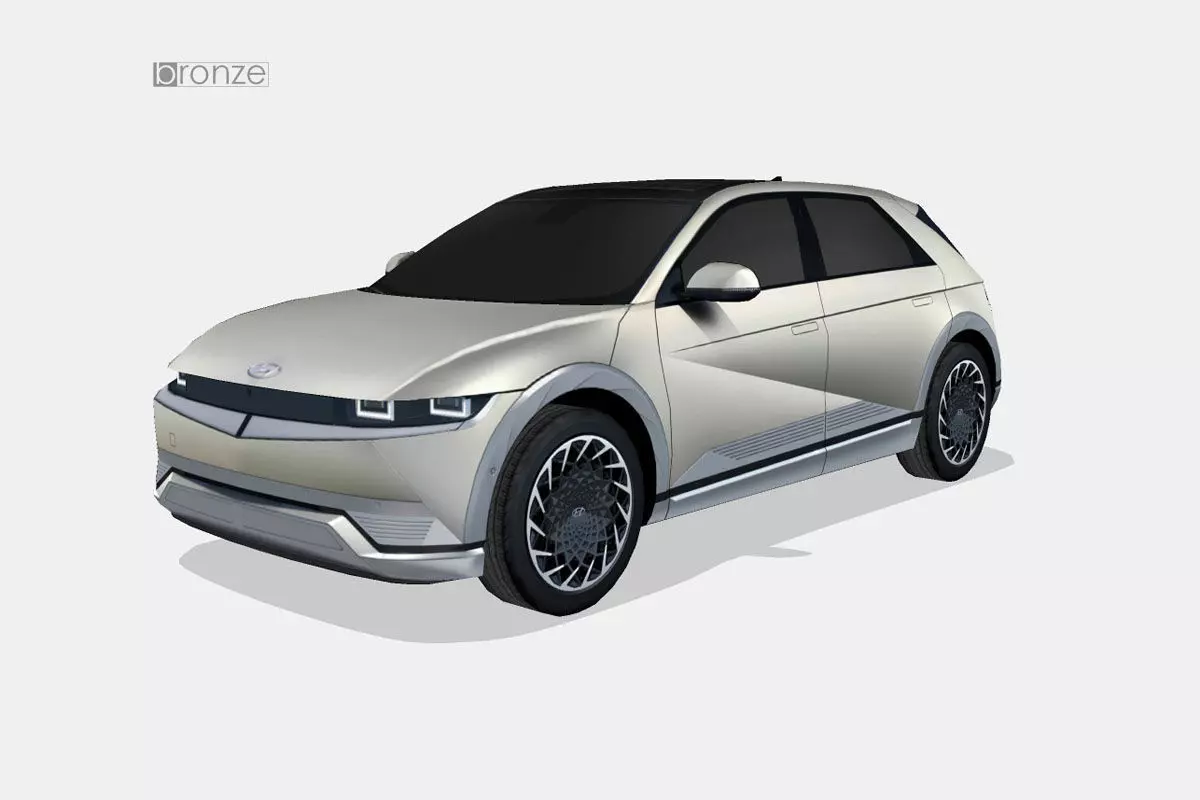 Hyundai Ioniq 5 2022 Low-poly 3D model_0