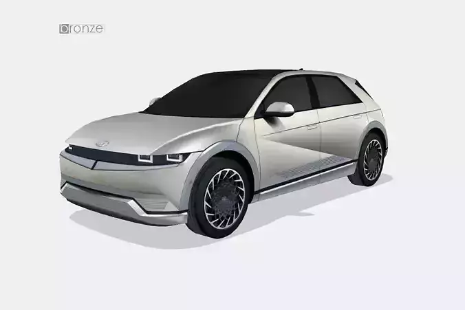 Hyundai Ioniq 5 2022 Low-poly 3D model Hyundai Ioniq 5 2022 Low-poly 3D model