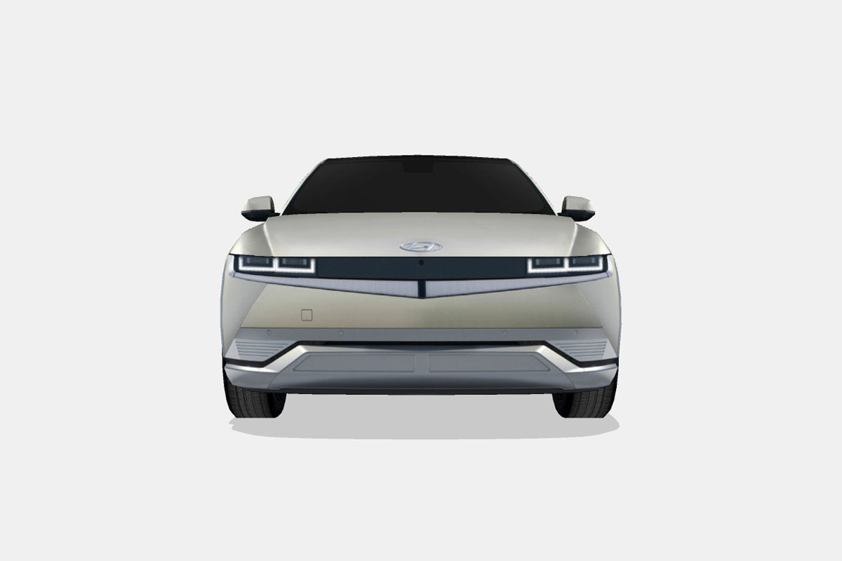 Hyundai Ioniq 5 2022 Low-poly 3D model_3