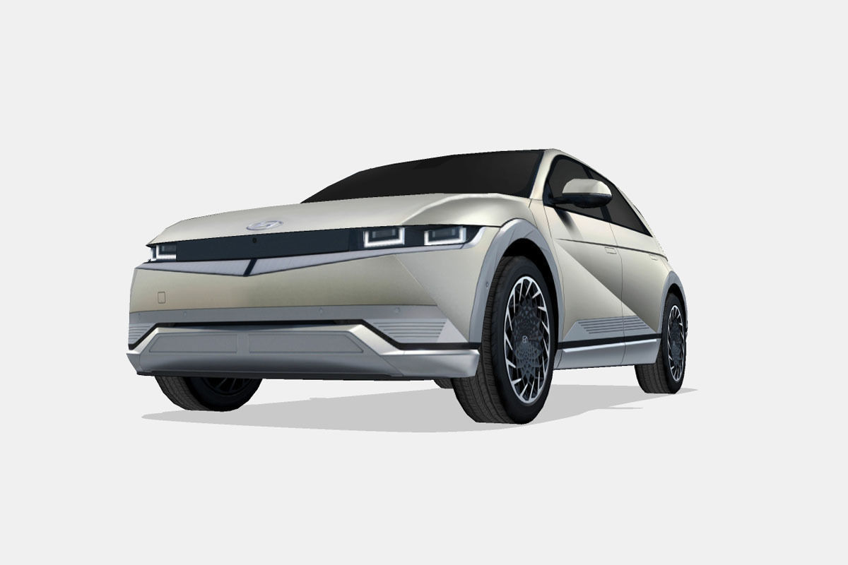 Hyundai Ioniq 5 2022 Low-poly 3D model_4