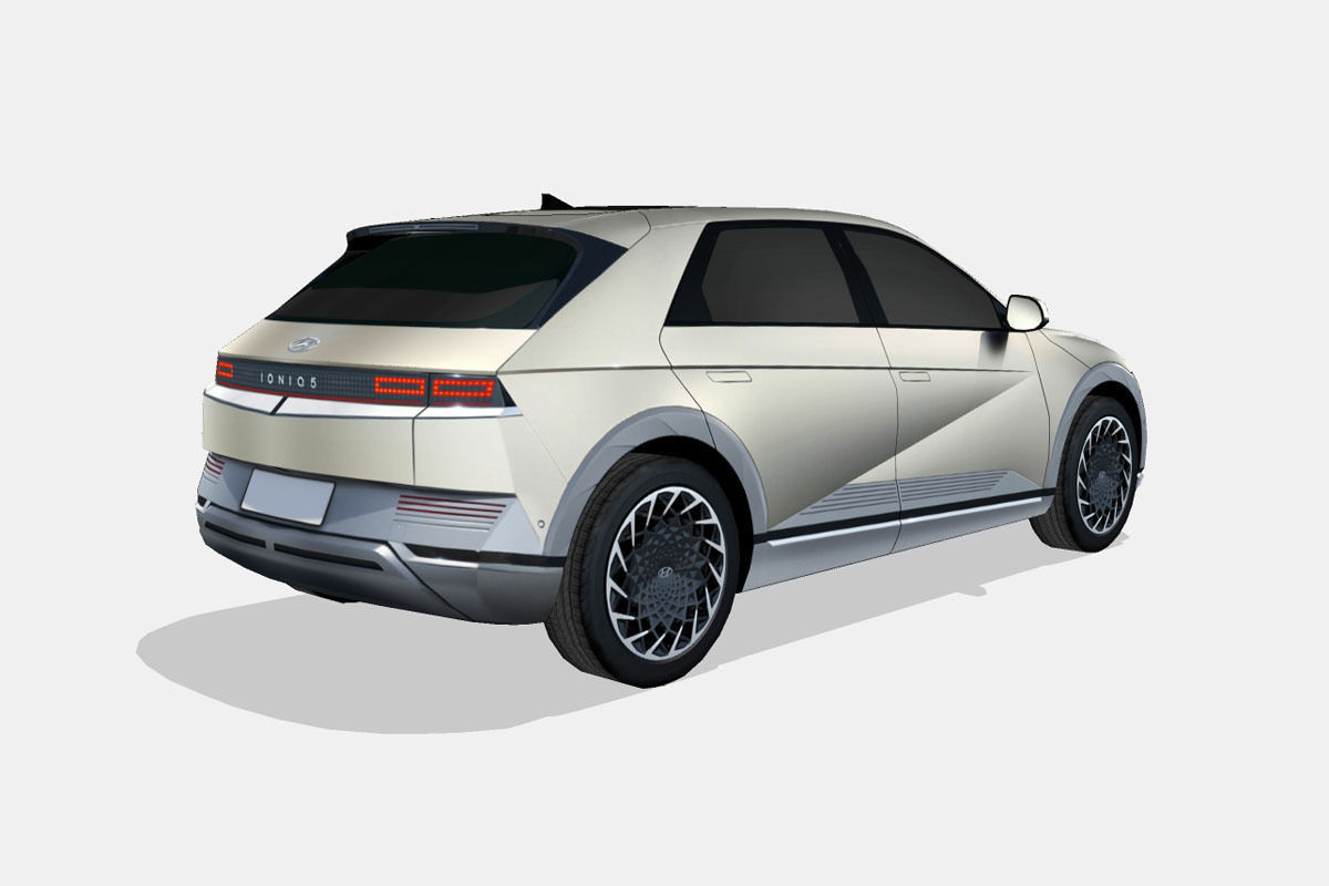 Hyundai Ioniq 5 2022 Low-poly 3D model_2