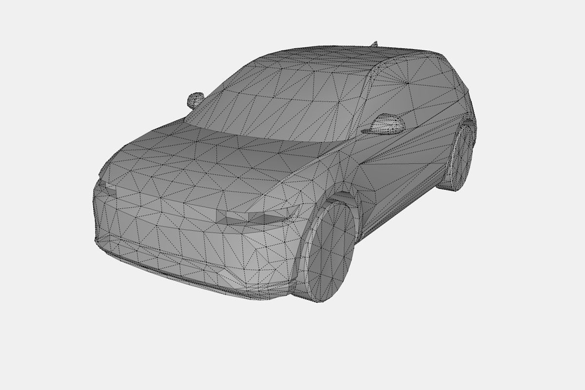 Hyundai Ioniq 5 2022 Low-poly 3D model_18