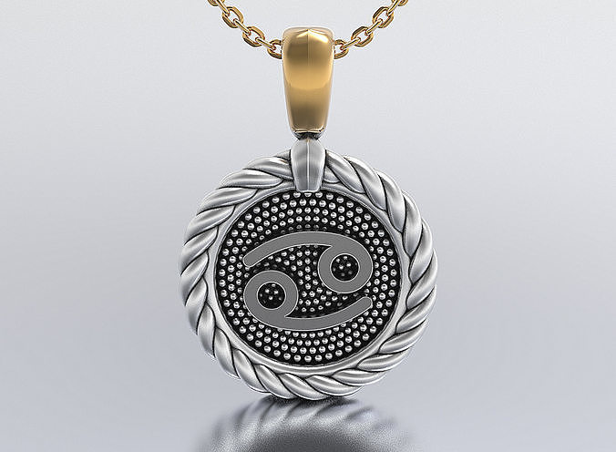 horoscope pendant 3D print model