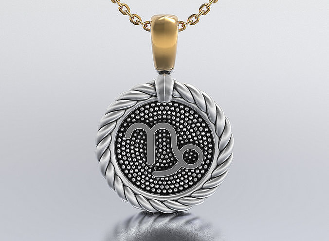 horoscope pendant 3D print model