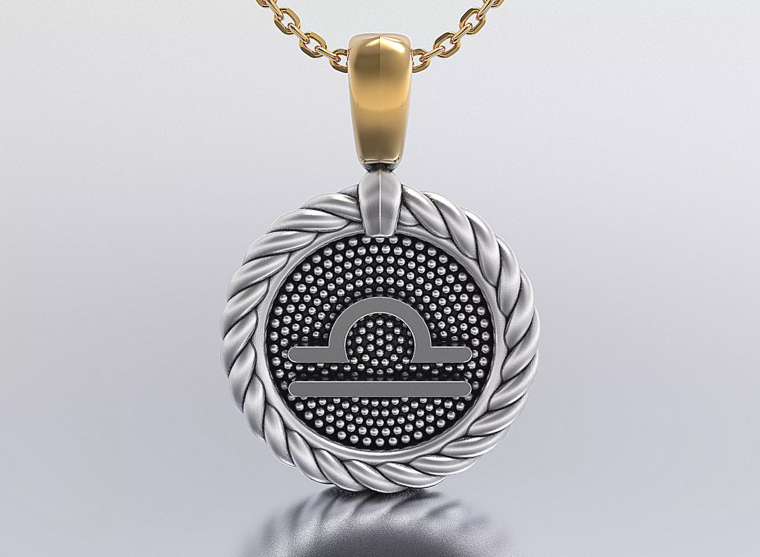 horoscope pendant 3D print model_0
