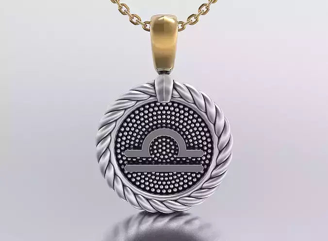 horoscope pendant 3D print model