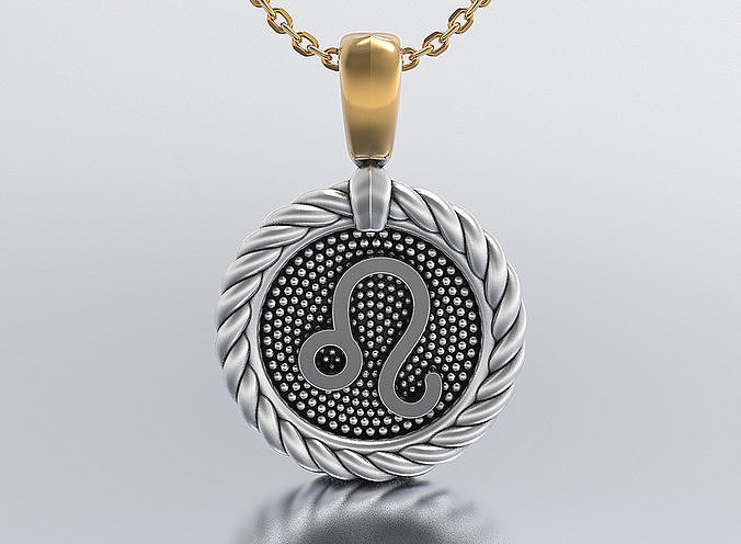 horoscope pendant 3D print model