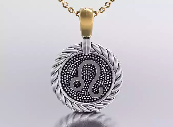 horoscope pendant 3D print model