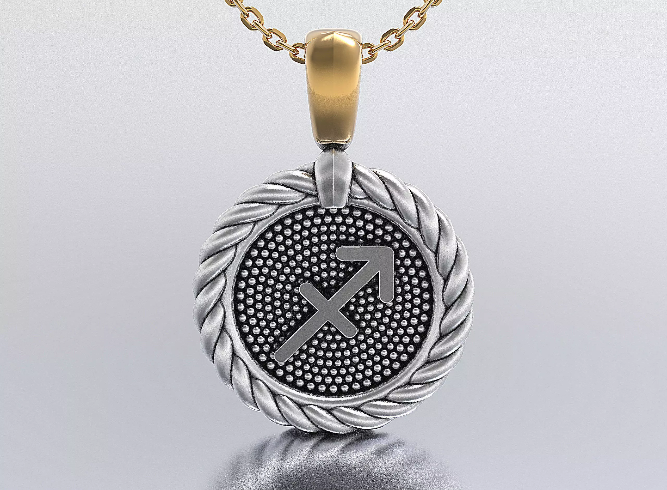 horoscope pendant 3D print model_0