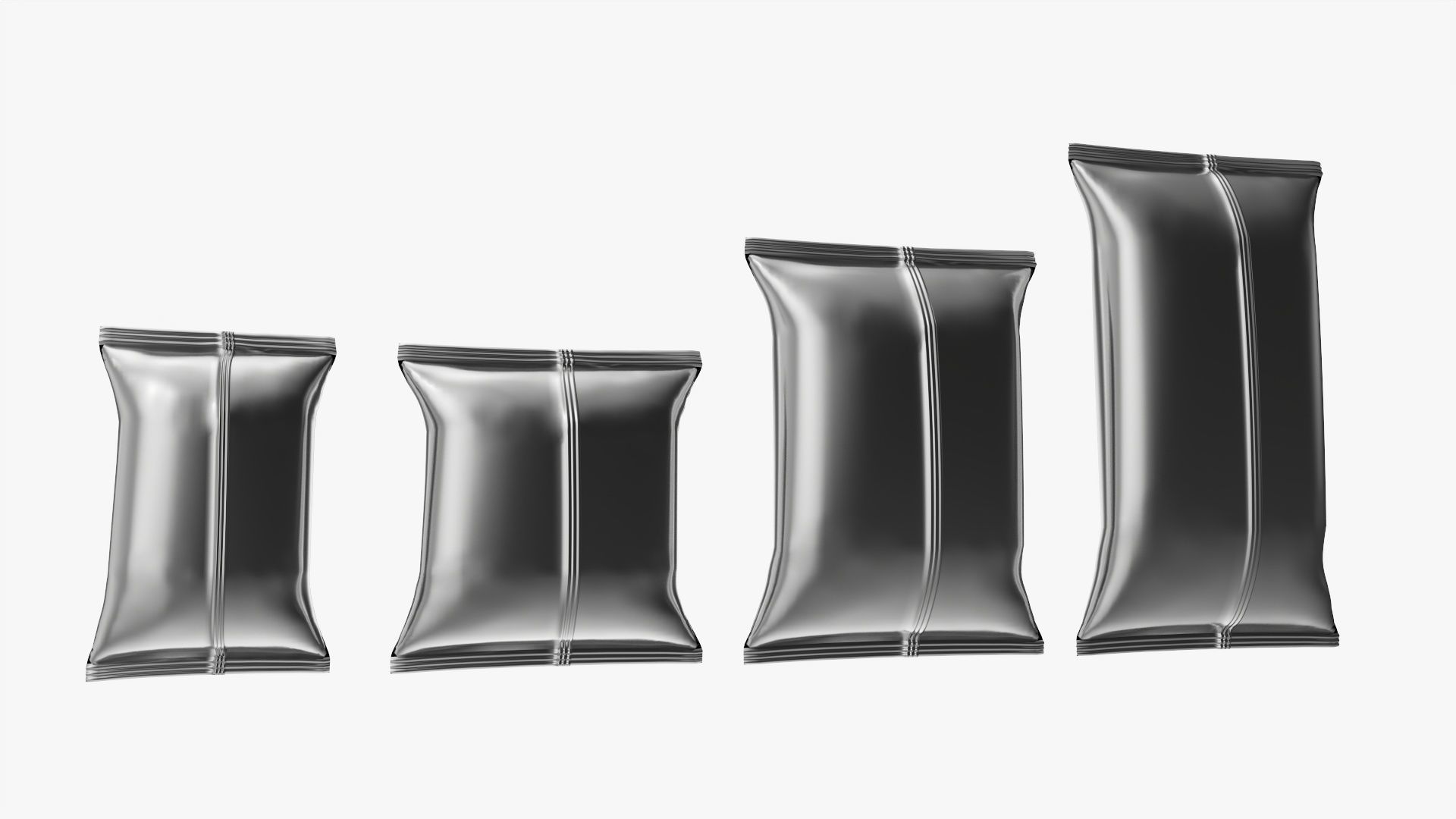 Potato chips smooth packages mockup 3D model_3