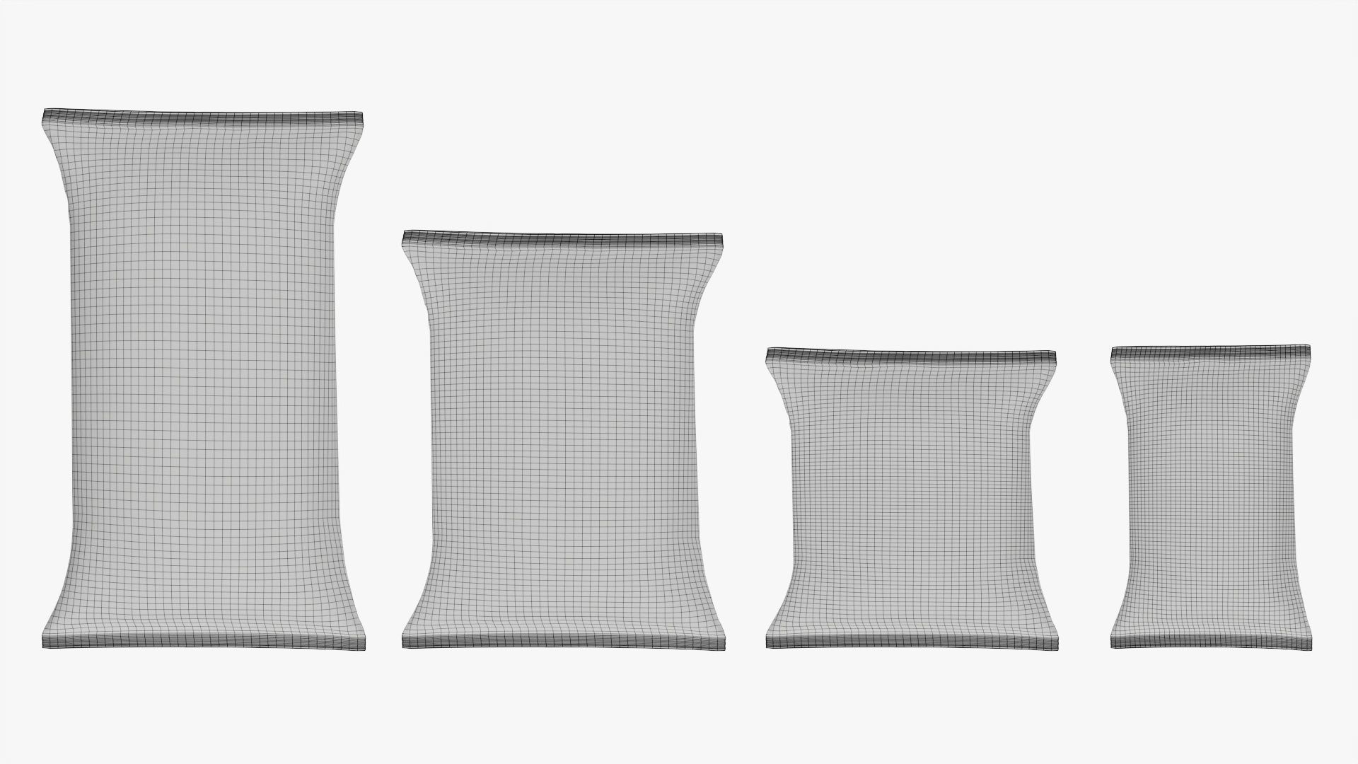 Potato chips smooth packages mockup 3D model_7