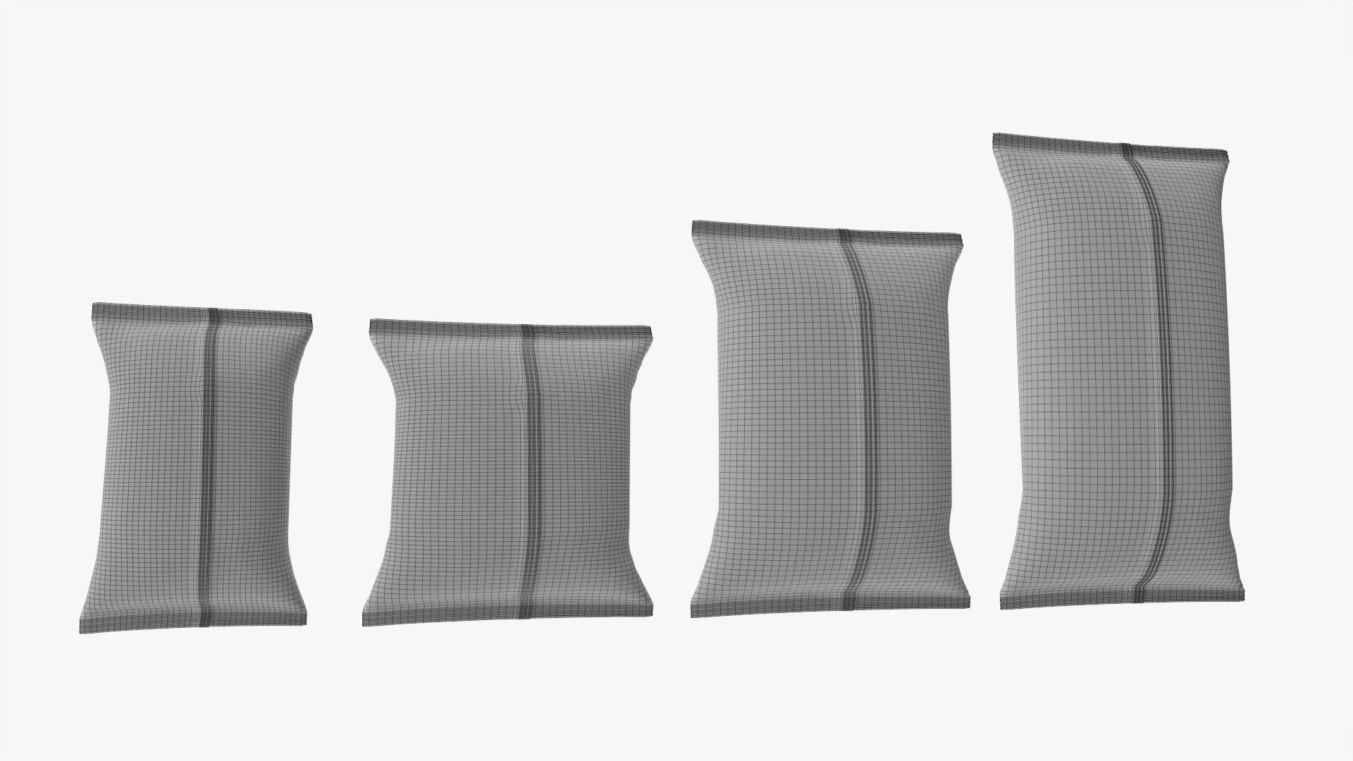 Potato chips smooth packages mockup 3D model_6