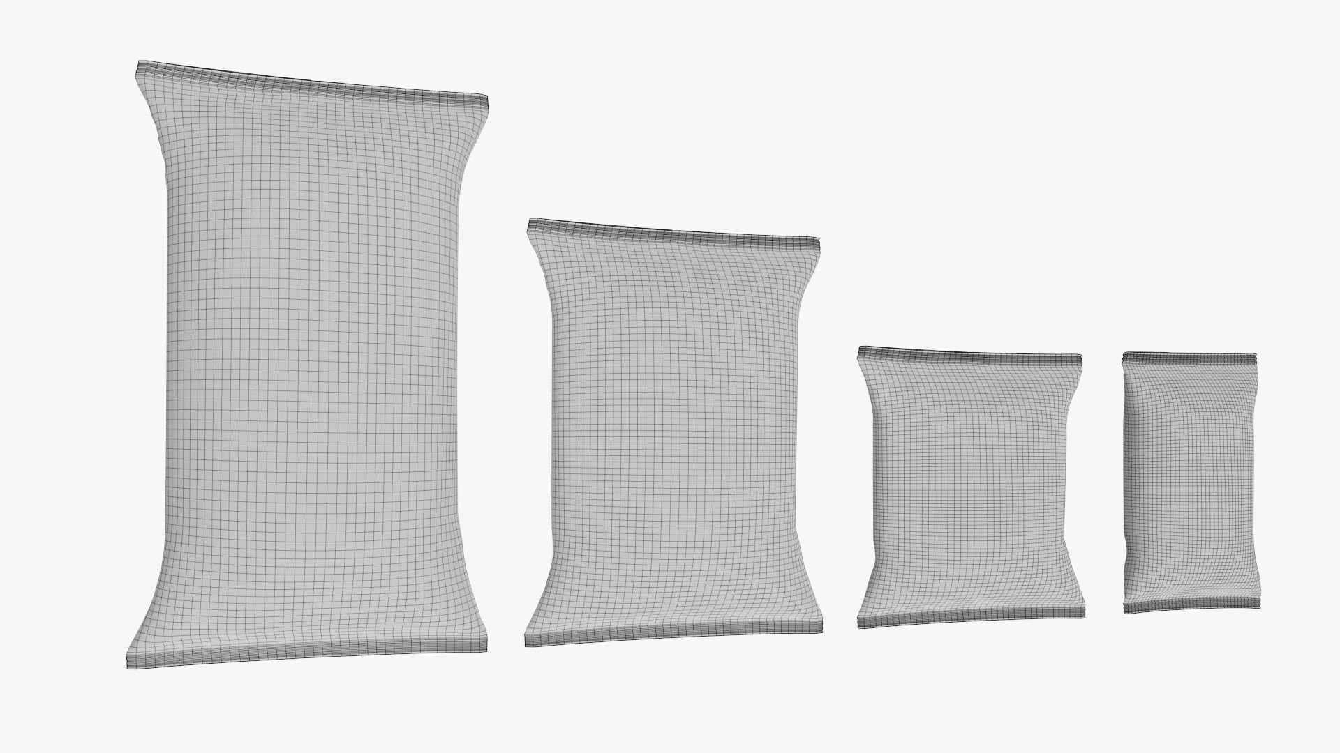 Potato chips smooth packages mockup 3D model_5