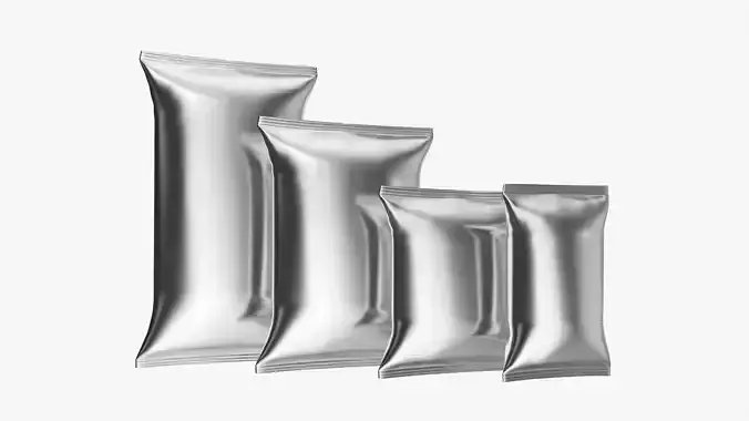 Potato chips smooth packages mockup