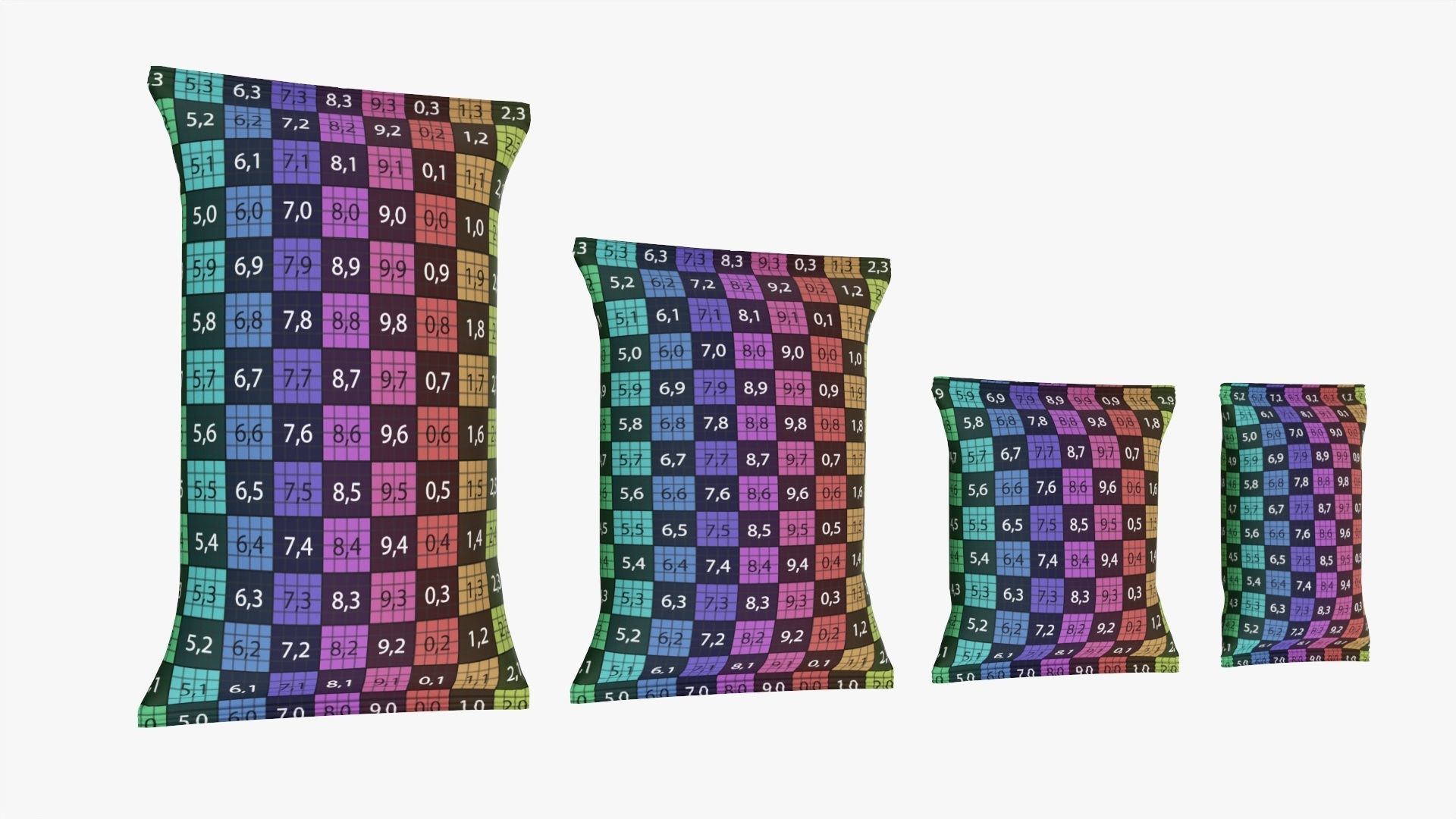 Potato chips smooth packages mockup 3D model_9