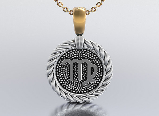 horoscope pendant 3D print model