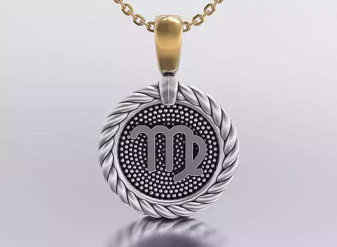 horoscope pendant 3D print model