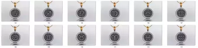 horoscope pendants 3D Model Collection