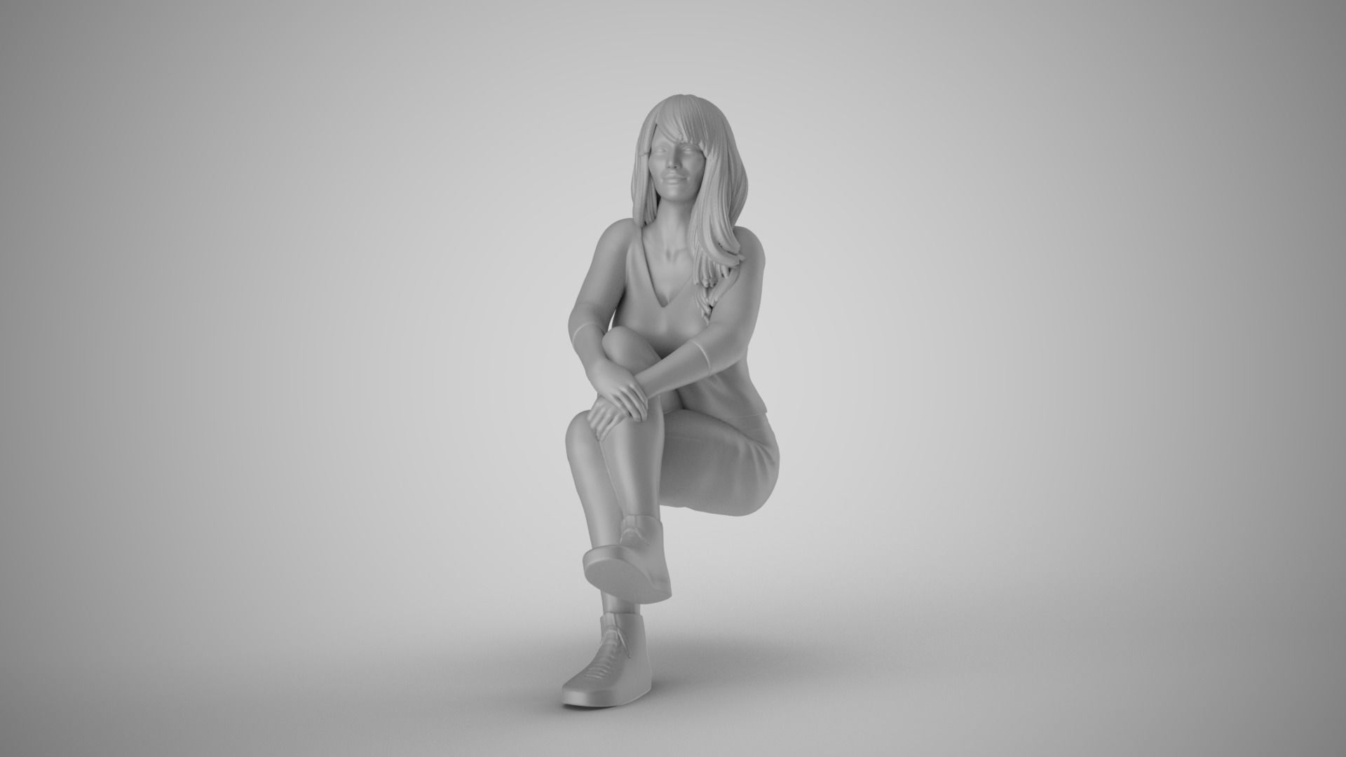 Woman Radiate Positivity 3D print model_2