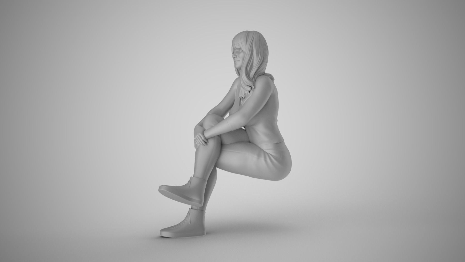 Woman Radiate Positivity 3D print model_1