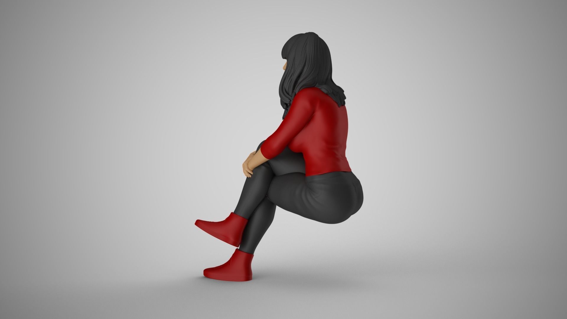 Woman Radiate Positivity 3D print model_9
