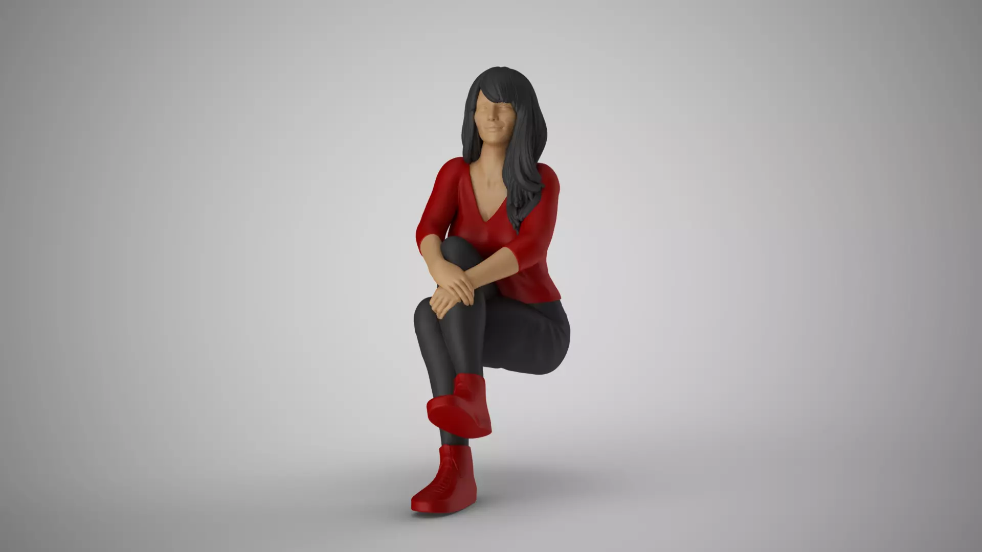 Woman Radiate Positivity 3D print model_0