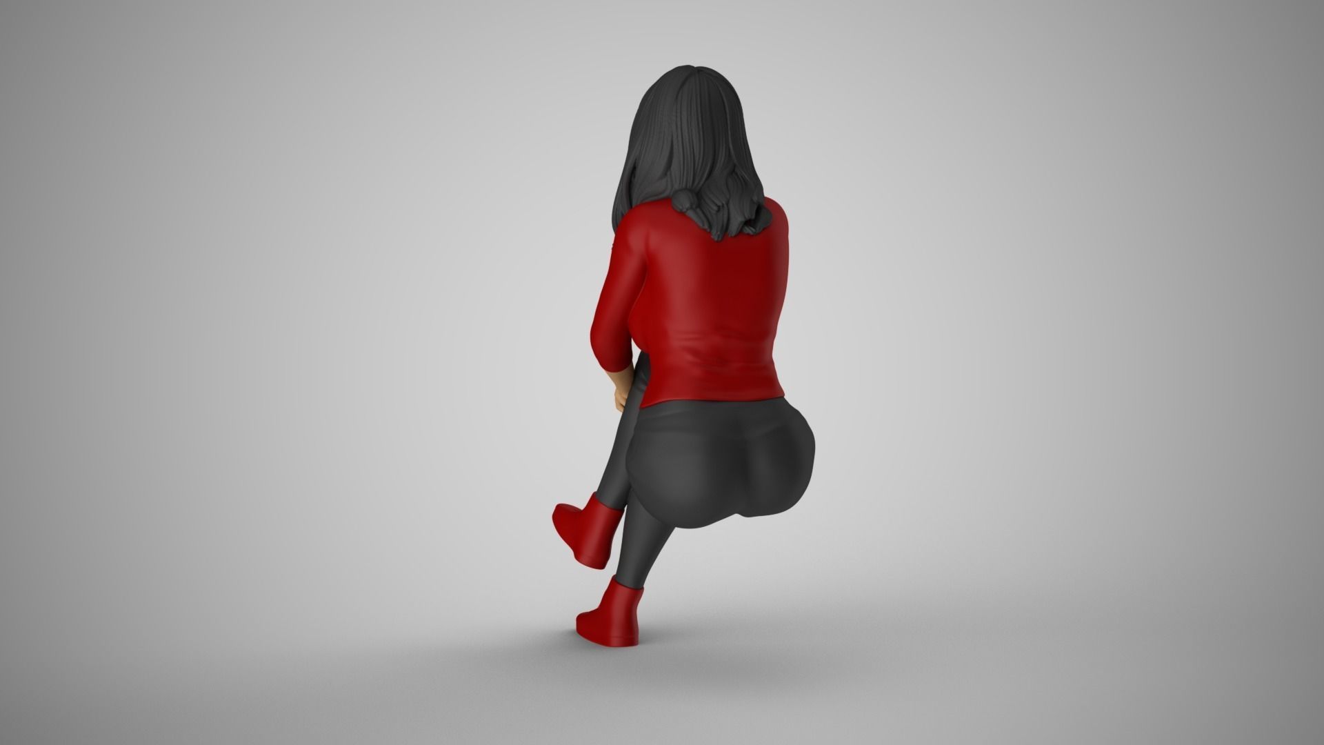 Woman Radiate Positivity 3D print model_8