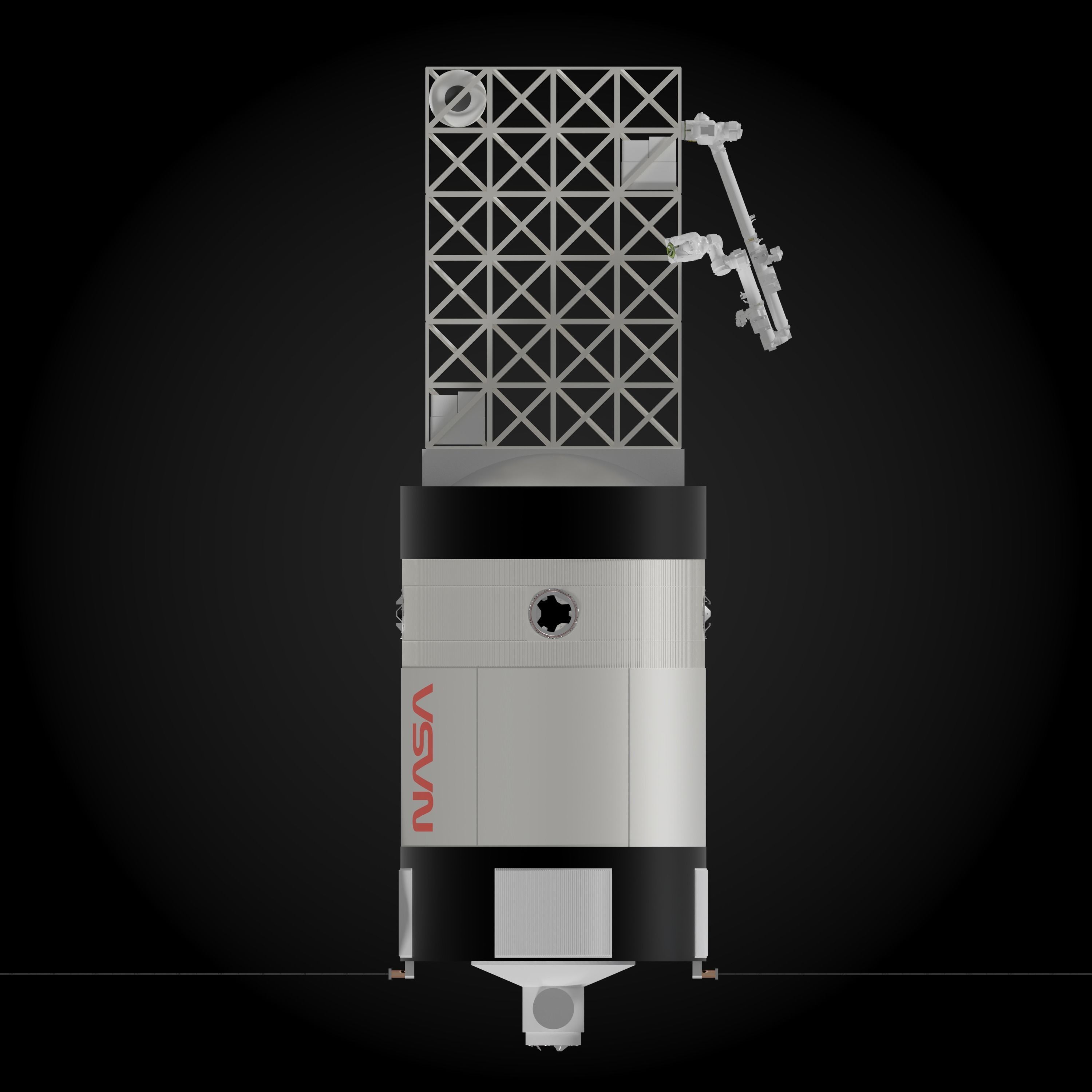 Skylab II Space Station 3D model_4