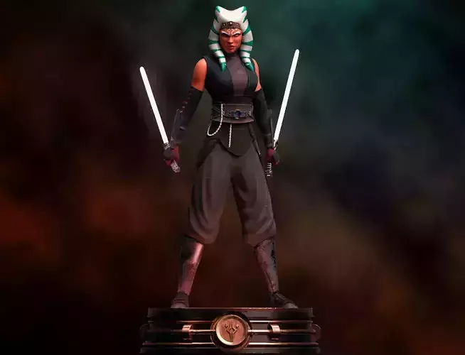 Fanart Star Wars AHSOKA TANO - Statue  3D print model