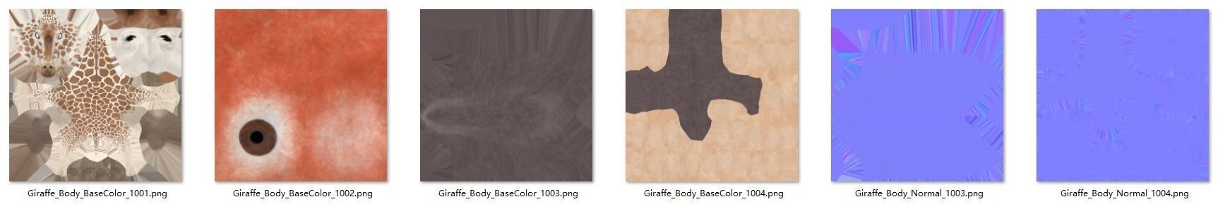 Giraffe Animated 3D model_20