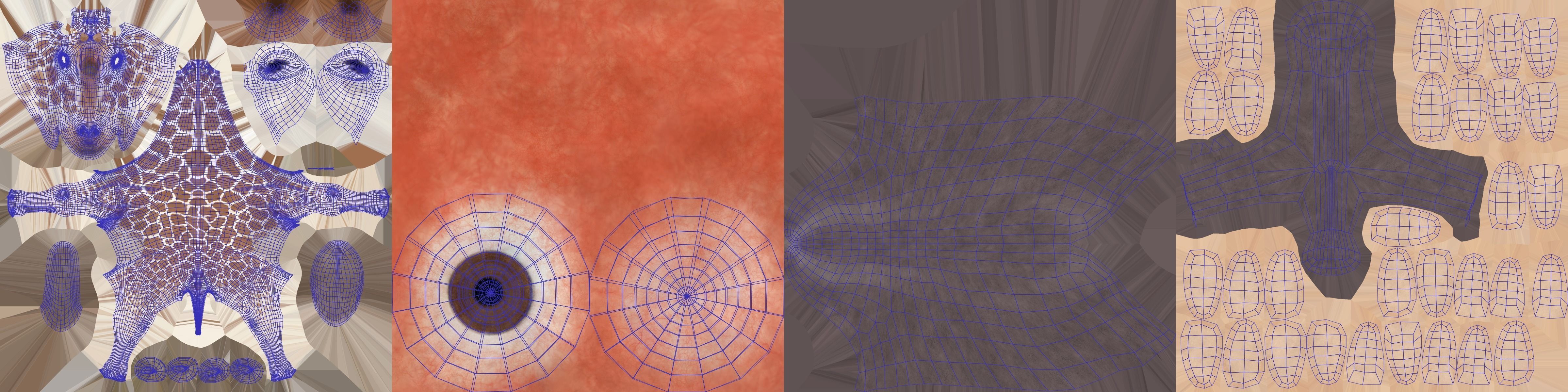 Giraffe Animated 3D model_19