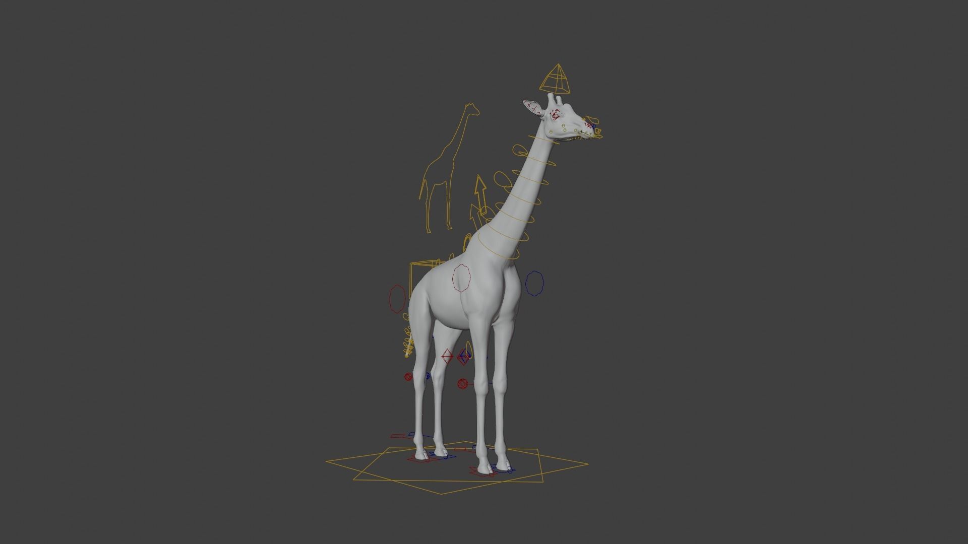 Giraffe Animated 3D model_18