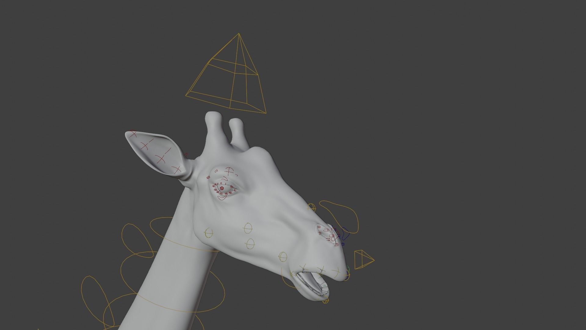 Giraffe Animated 3D model_17