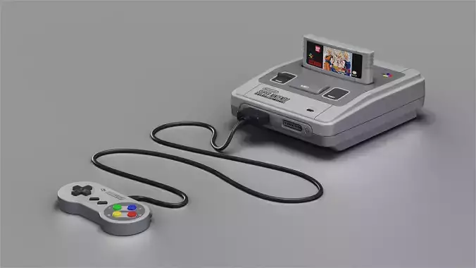 Super Nintendo Entertainment System 3D model