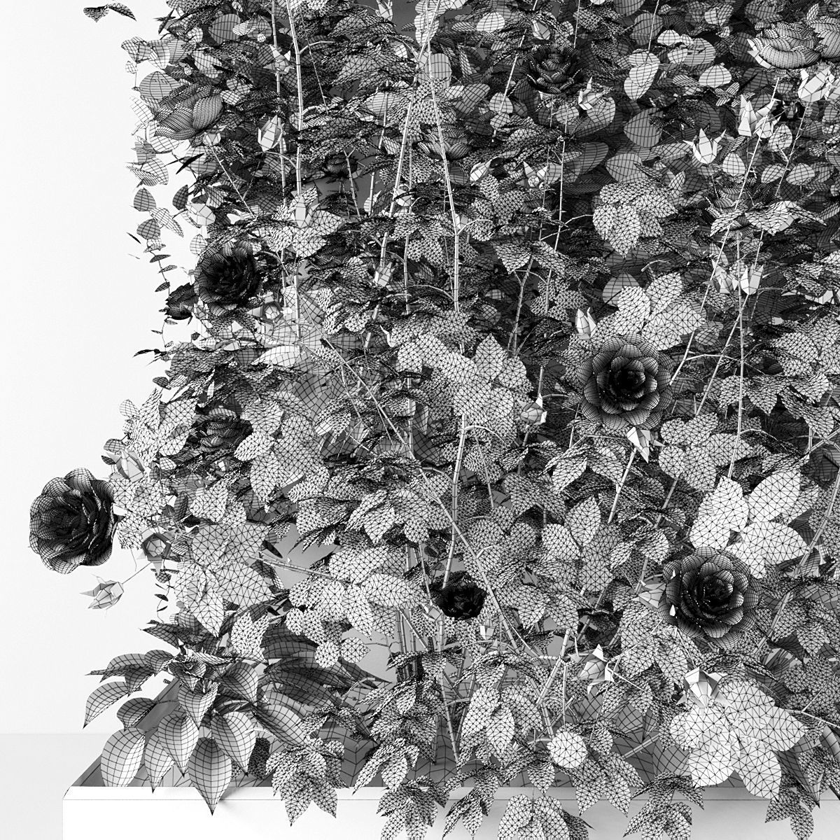 Vertical garden 118 Low-poly 3D model_2