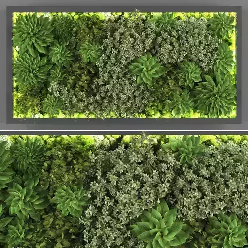 Vertical garden 119 Low-poly 3D model