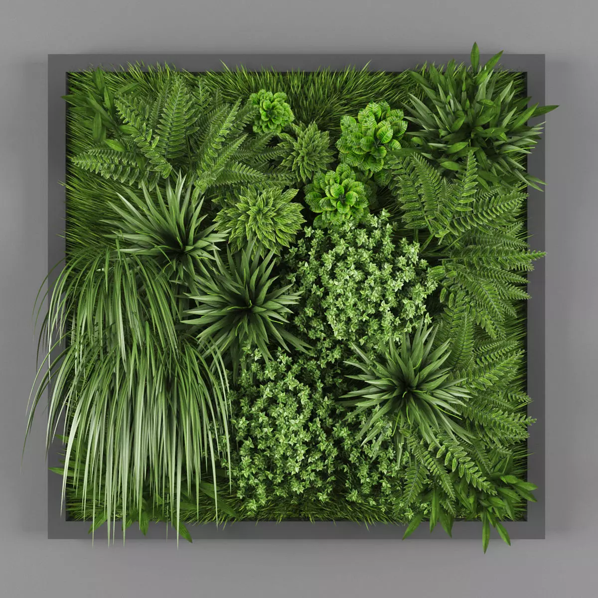 Vertical garden 121 Low-poly 3D model