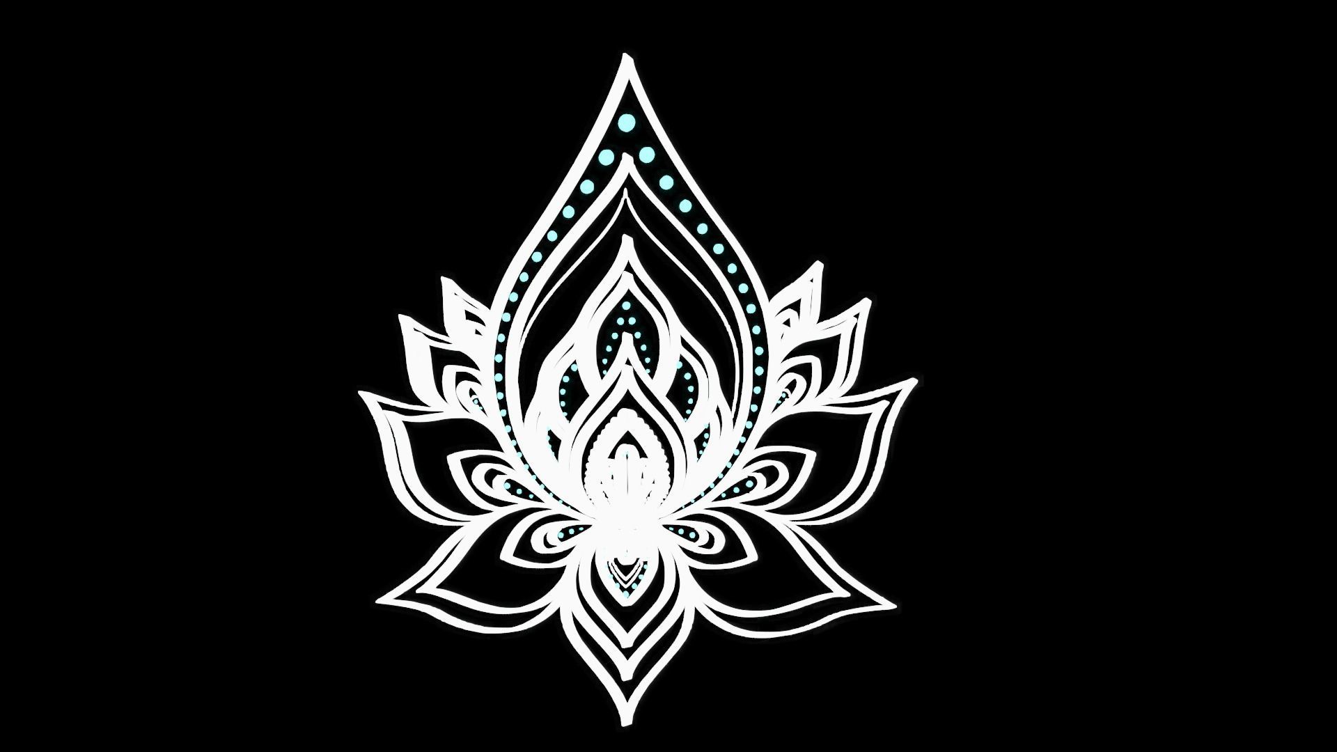 Mandala Wall Lamp 3D model_7