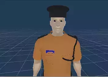 3D Police Man Omani