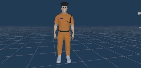 3D Police Man Omani 3D print model_1