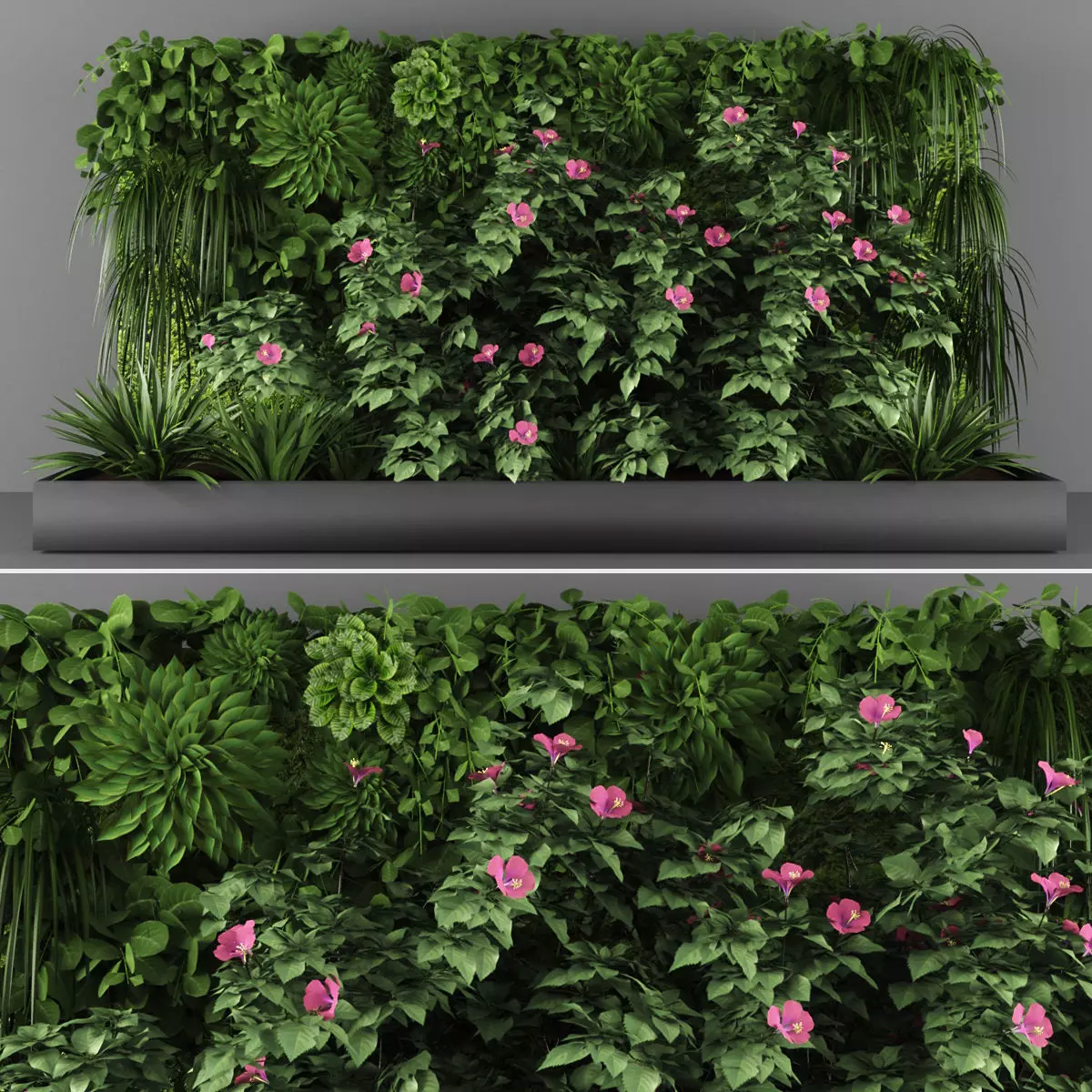 Vertical garden 125 Low-poly 3D model_0