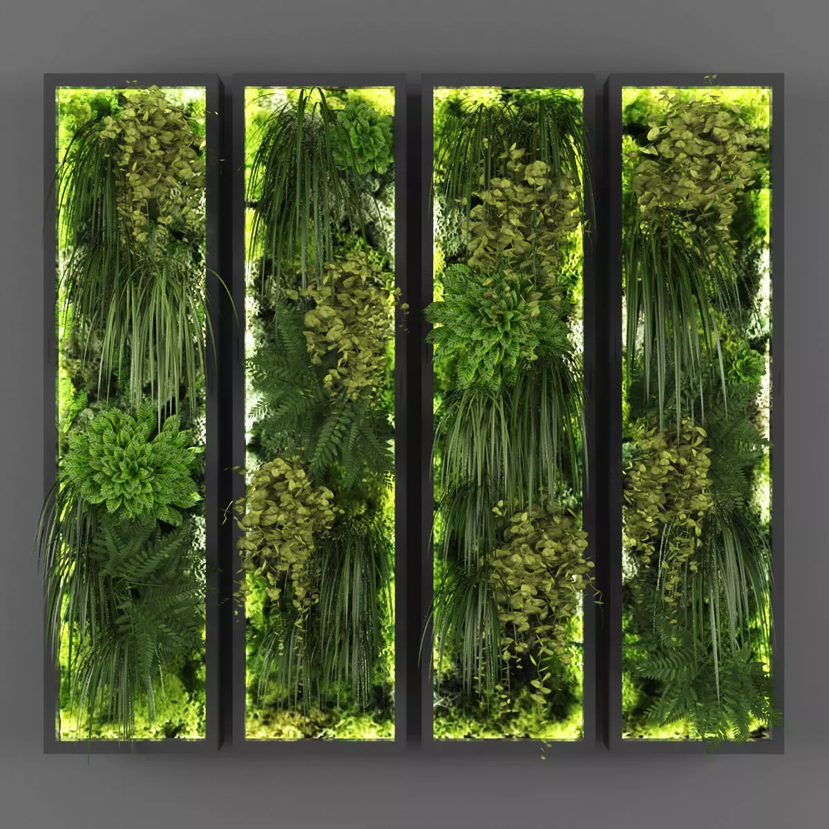 Vertical garden 127 Low-poly 3D model_0